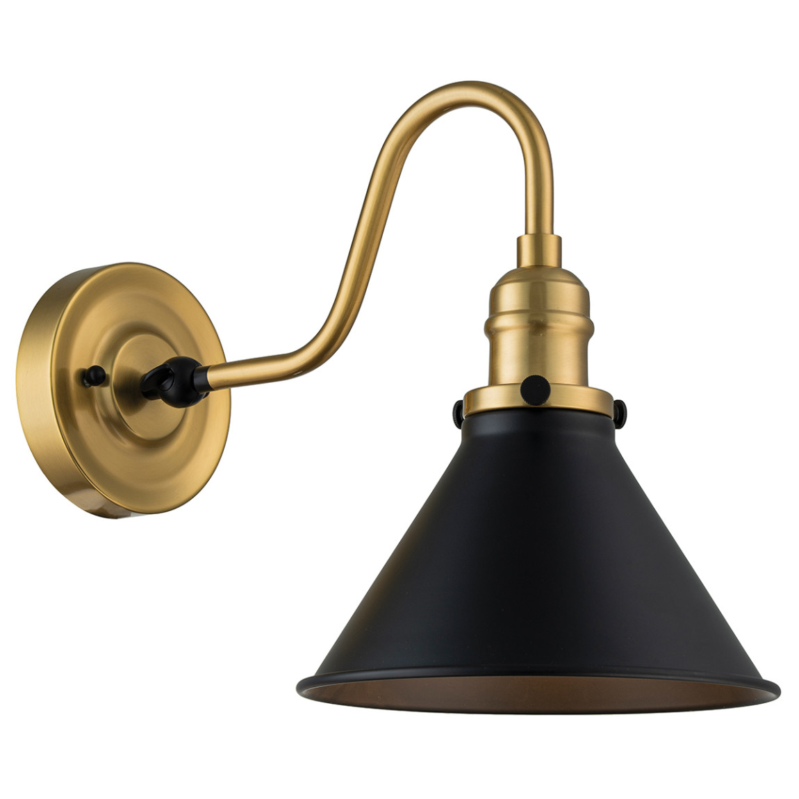 Бра с черным конусным плафоном Elstead Lighting