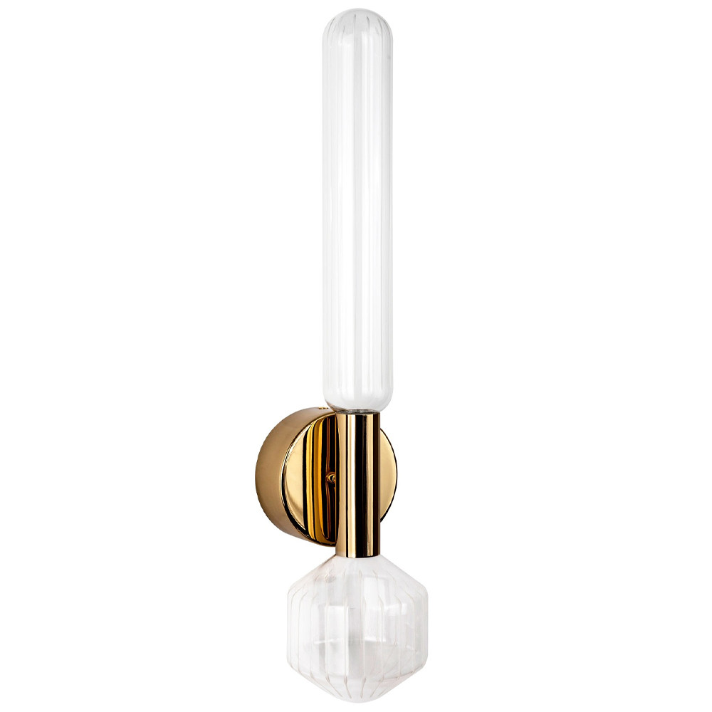 Бра со стеклянным плафоном в виде колбы Alfe Glass Wall Lamp