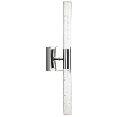 Бра со стеклянным плафоном хром Gileberte Glass Tube Wall Lamp Chrome