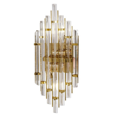 Бра стеклянное с золотым каркасом Luxxu Modern