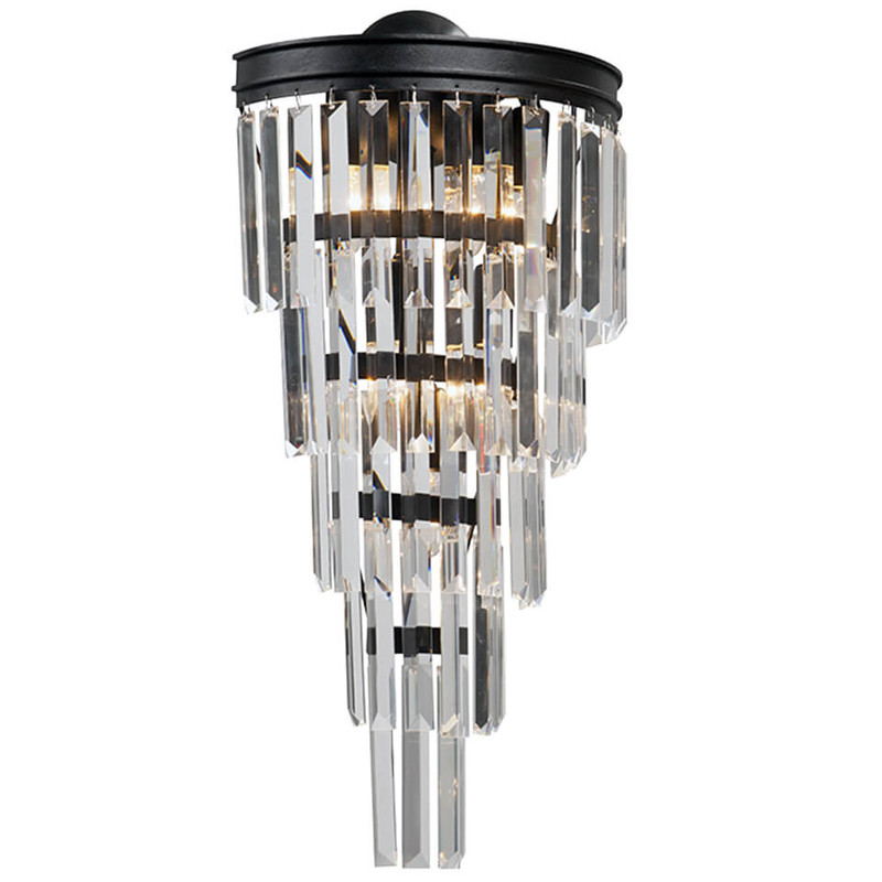 Бра Стеклянные подвесы Helix Glass Odeon CLEAR Crystal