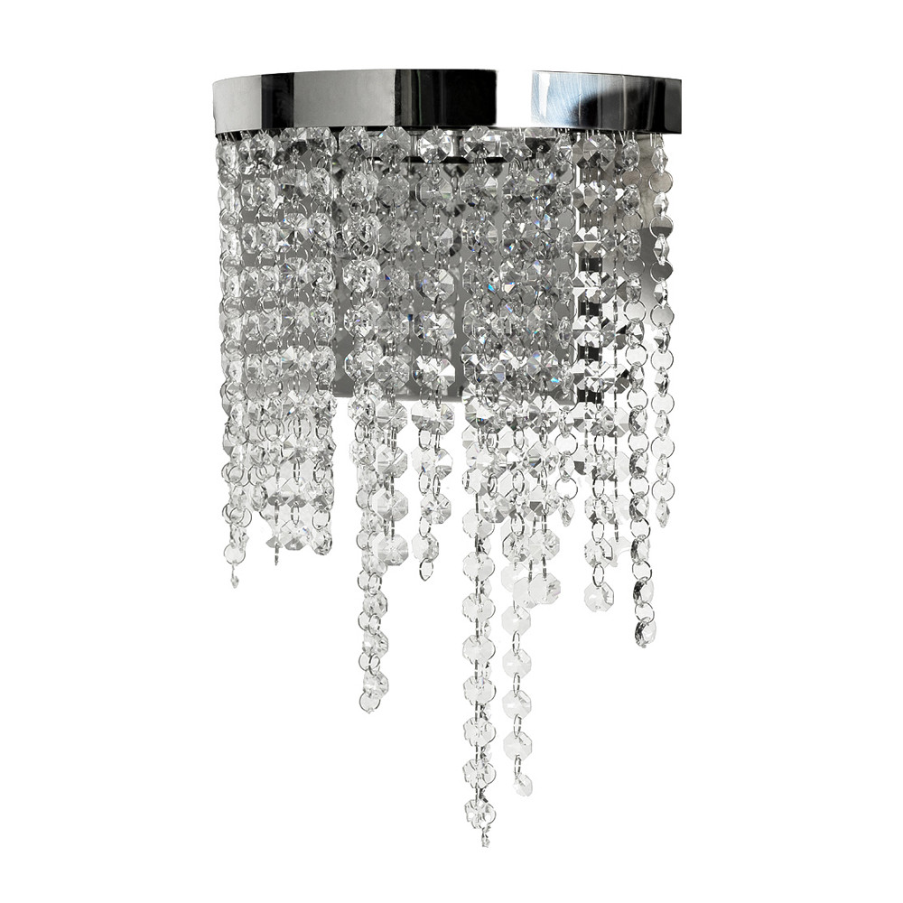 Бра Хром с каскадом сияющих кристаллов Shining Waterfall
