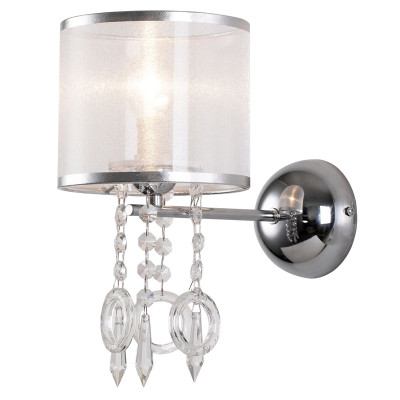 Бра цвета хром с хрустальным декором Crystal Things