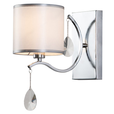 Бра цвета хром с хрустальным декором Tendril