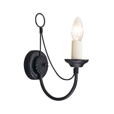 Бра черного цвета с лампой в форме свечи Elstead Lighting