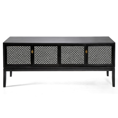 Буфет в гостиную с инкрустацией Bone Inlay sideboard - 4 doors