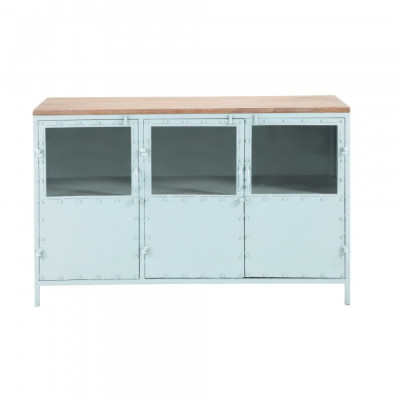Буфет в стиле Лофт Industrial Rust Blue Chest Голубой