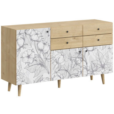Буфет с принтом на дверцах Elise Cupboard