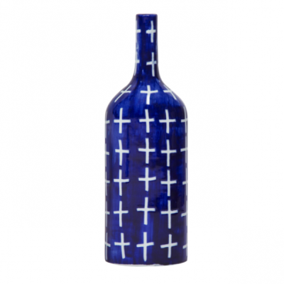 Ваза blue & white ornament Blue Bottle