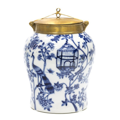 Ваза Blue and Bronze Cover Vase small