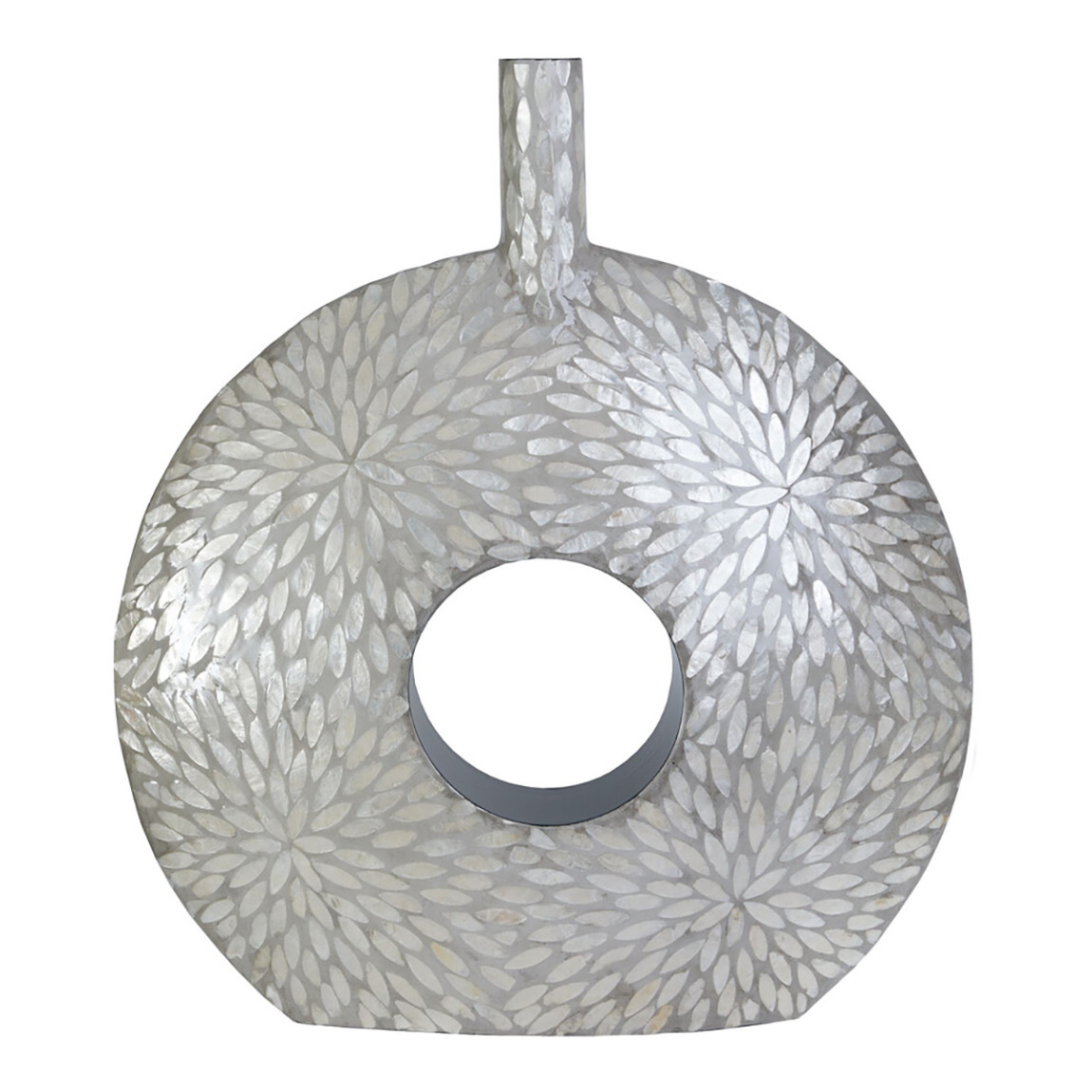 Ваза c инкрустацией Flower Grey