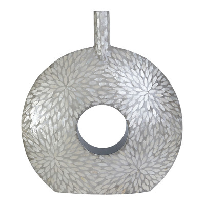 Ваза c инкрустацией Flower Grey