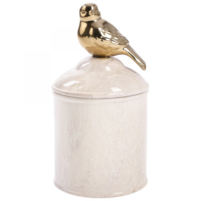 Ваза c крышкой Marble Bird