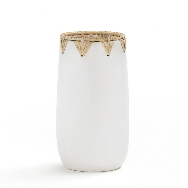 Ваза Ceramic Vase white D13