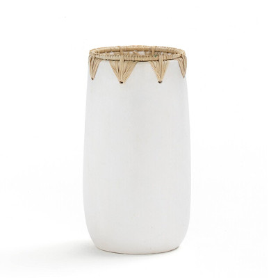 Ваза Ceramic Vase white D13
