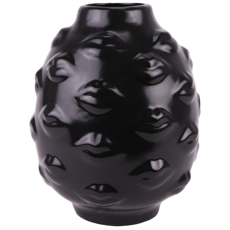 Ваза GILDED GALA ROUND BLACK Vase