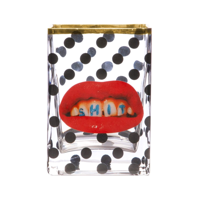 Ваза Glass Vase Shit Pois