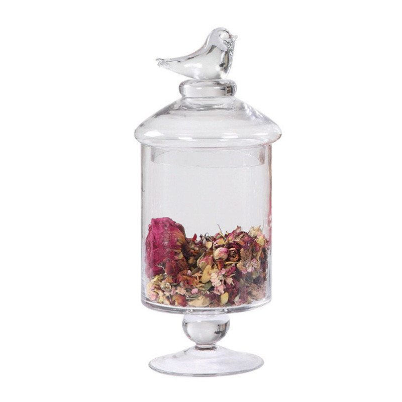Ваза Glass Vase With Lid