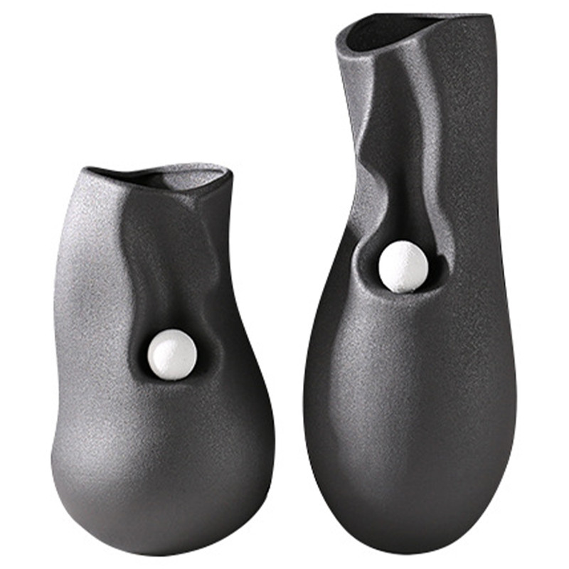 Ваза Molecule Collection Rhea Black Vase
