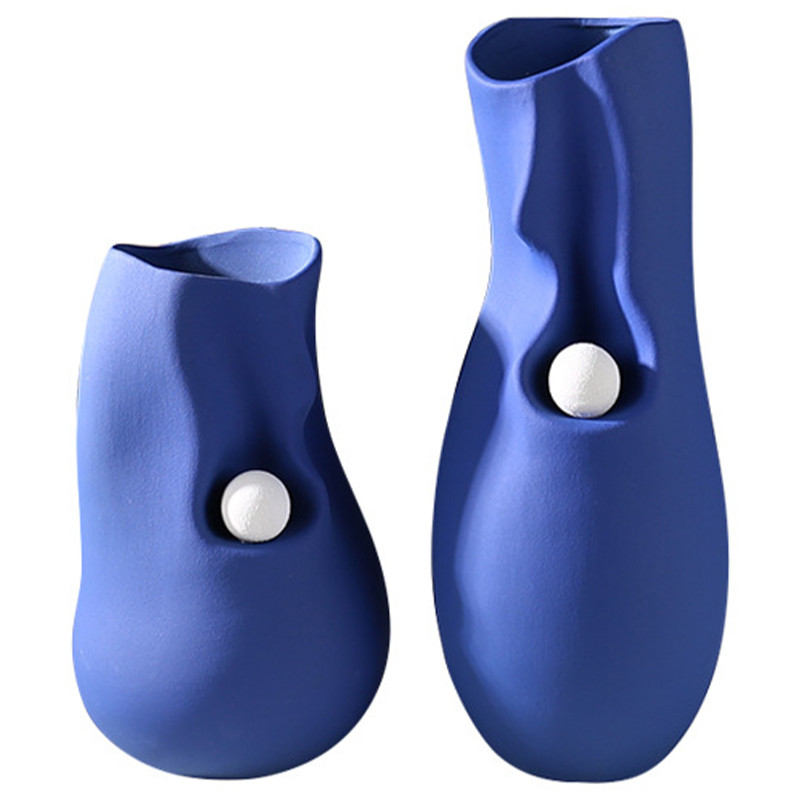 Ваза Molecule Collection Rhea Blue Vase