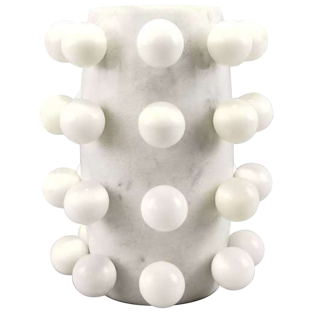 Ваза Molecule Vase White Marble Spheres