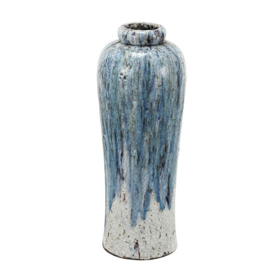 Ваза Terracotta Vase blue-white high