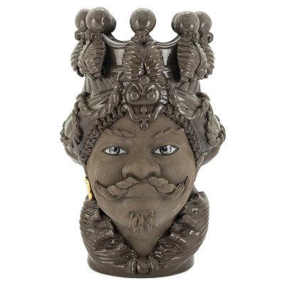 Ваза VASE MORO BIG MAN BLACK MUD