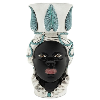 Ваза Vase Moro Lady Giant With Leaf Malachite