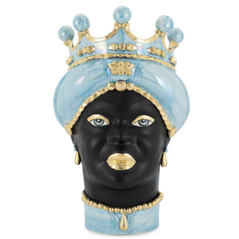 Ваза VASE MORO LADY MED. MOP blue