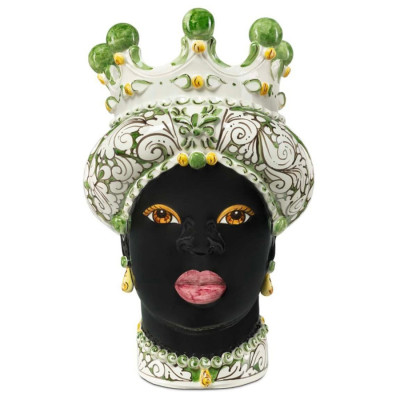 Ваза Vase Moro Lady Ornate Dark Green