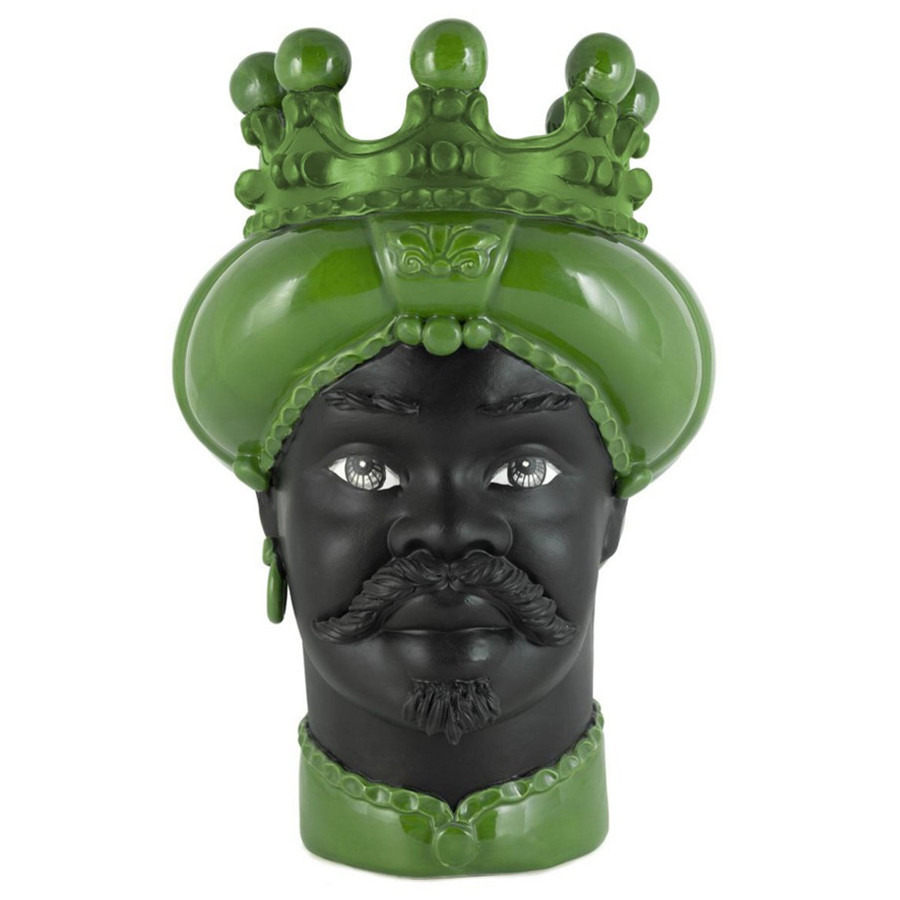 Ваза Vase Moro Man Crown Dark Green