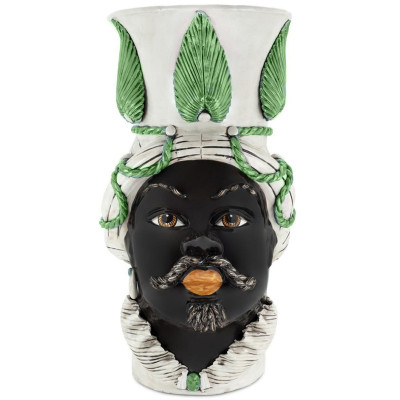 Ваза Vase Moro Man Giant With Leaf Green