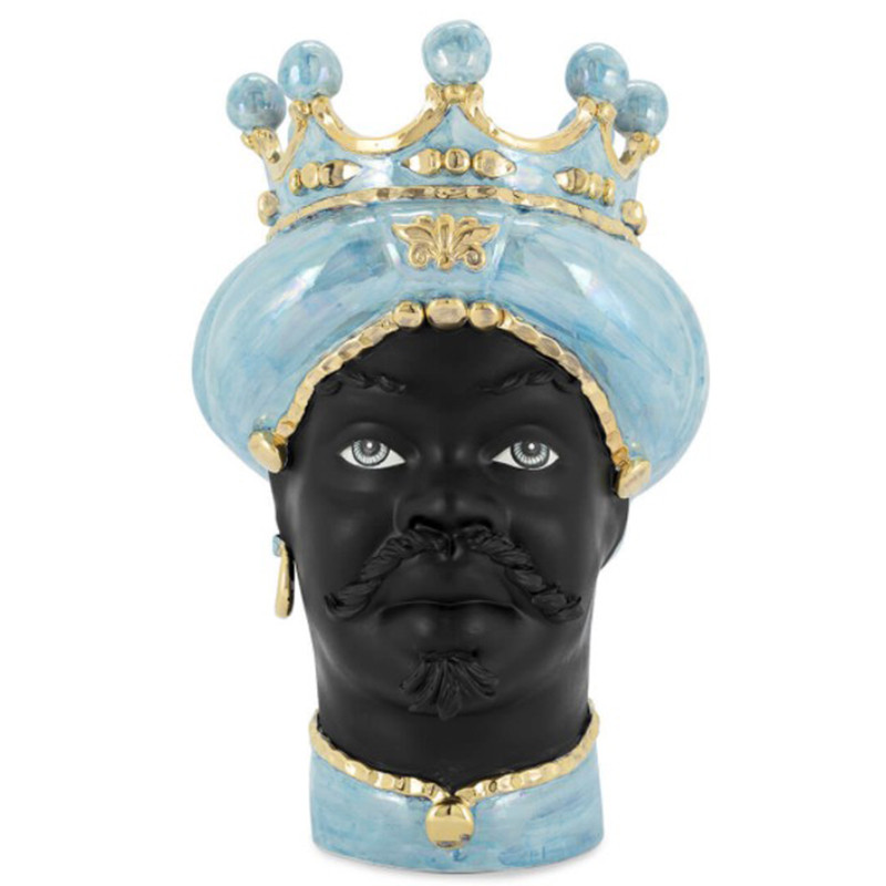 Ваза VASE MORO MAN MED. MOP blue