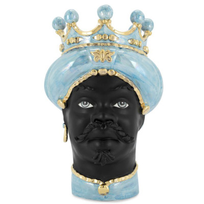 Ваза VASE MORO MAN MED. MOP blue