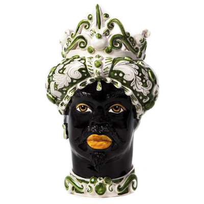 Ваза VASE MORO MAN MEDIUM green