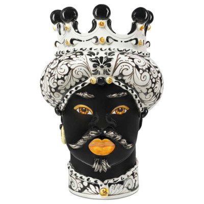 Ваза Vase Moro Man Ornate Black