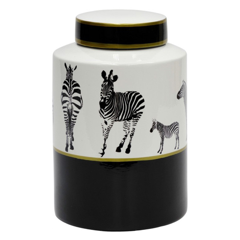 Ваза Zebra Vase white and black 26