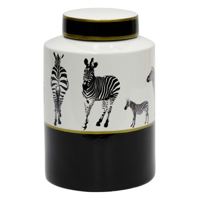 Ваза Zebra Vase white and black 26