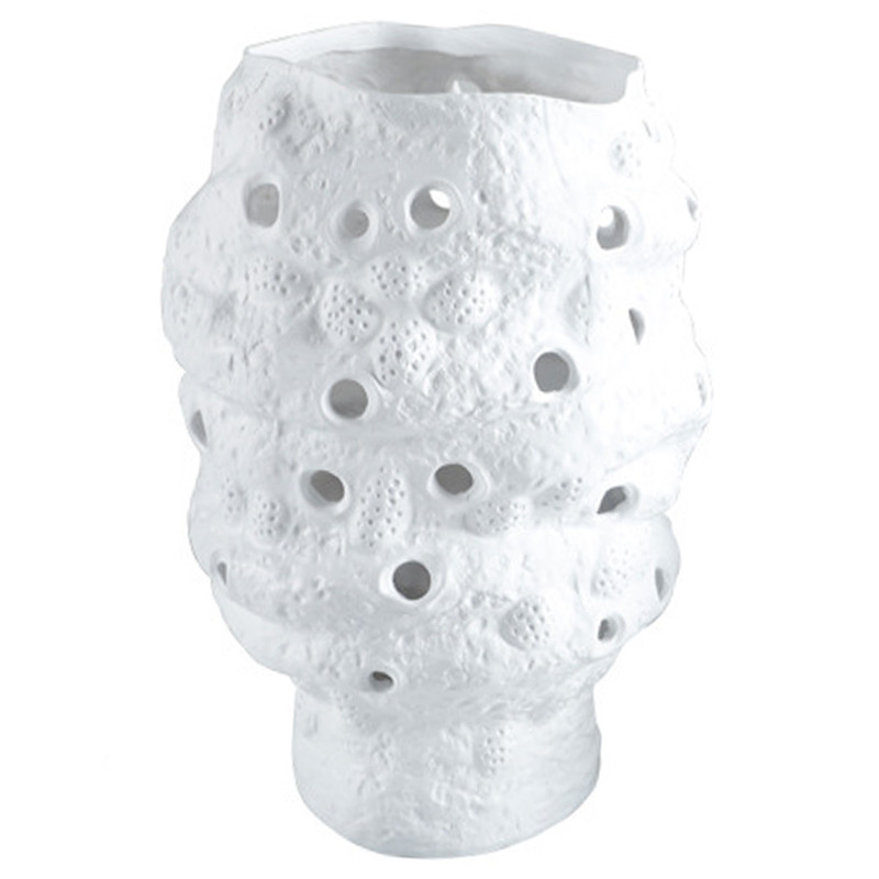 Ваза белая Rie White Vase M