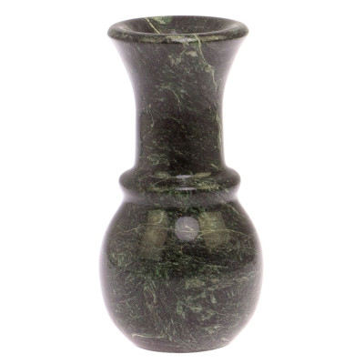 Ваза декоративная для цветов из камня змеевик Vase Serpentine