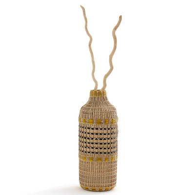 Ваза декоративная из натурального плетеного бамбука Bamboo Decor 42