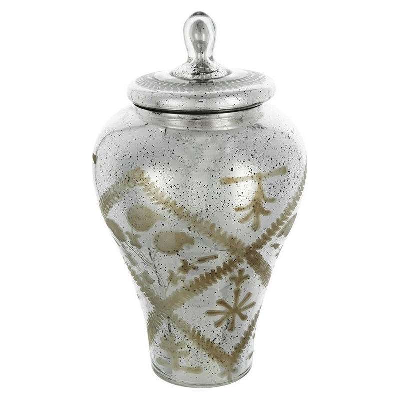 Ваза из стекла с крышкой и декоративными узорами Chinoiserie Ceramics