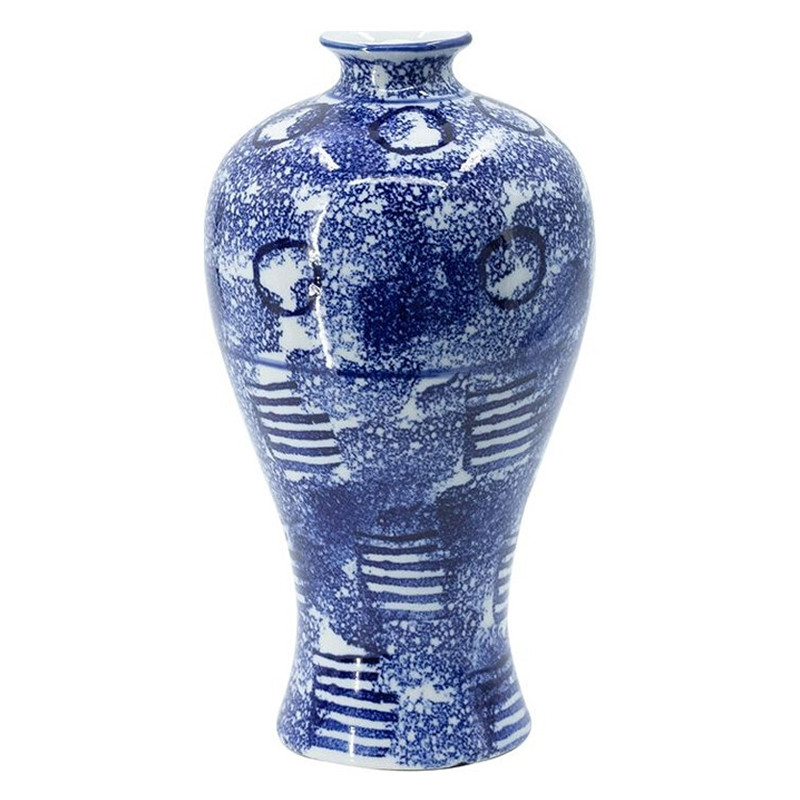 Ваза из фарфора сине-белого цвета Blue & White Ornament