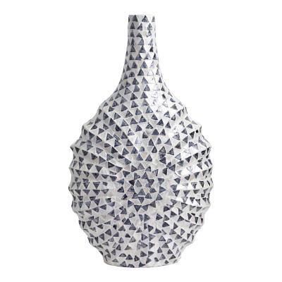 Ваза с инкрустацией Dark Blue Triangle