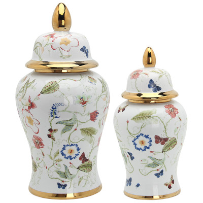 Ваза с крышкой Ceramic Beautiful Garden Vase