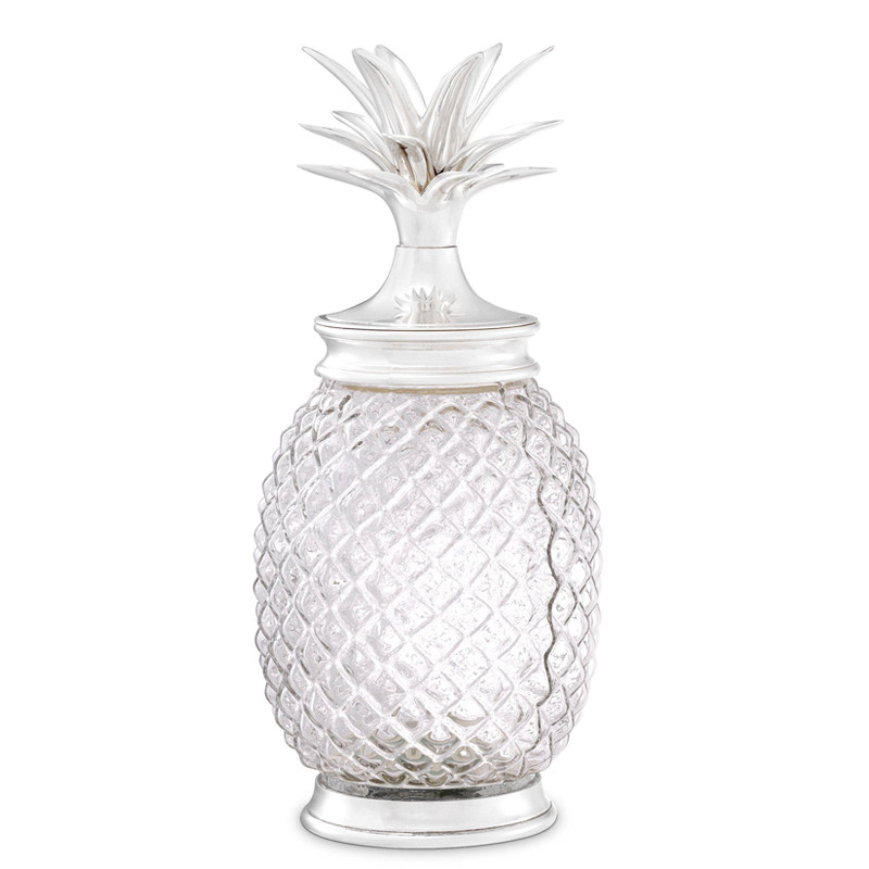 Ваза с крышкой Eichholtz Jar Hayworth silver