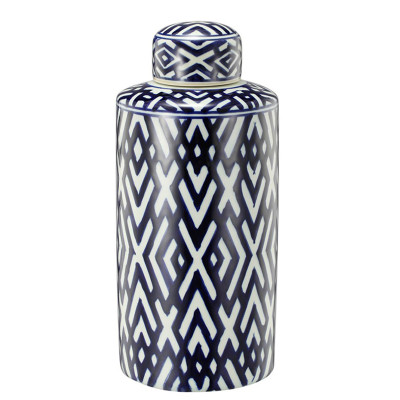 Ваза с крышкой Geometric Pattern