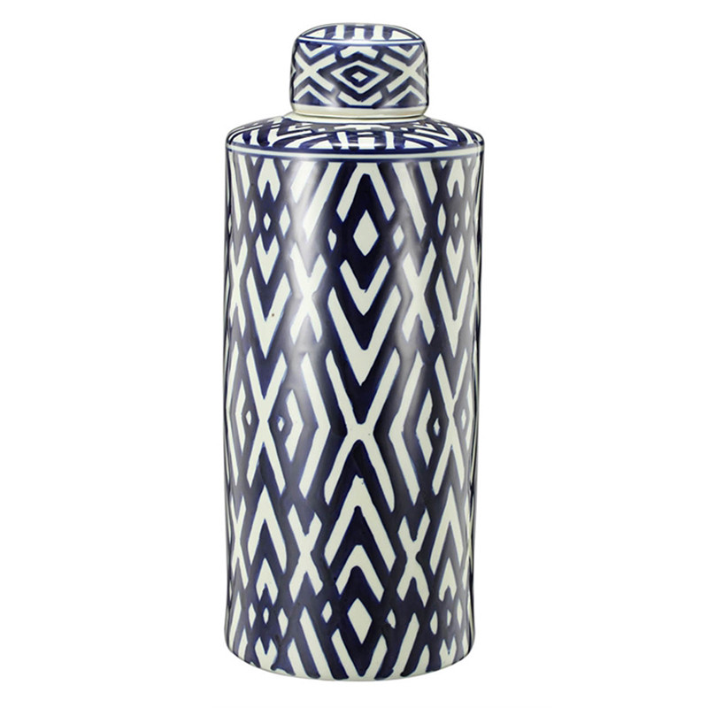 Ваза с крышкой Geometric Pattern 45