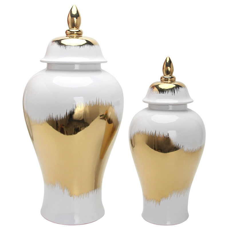 Ваза с крышкой White Gold Spot Vase