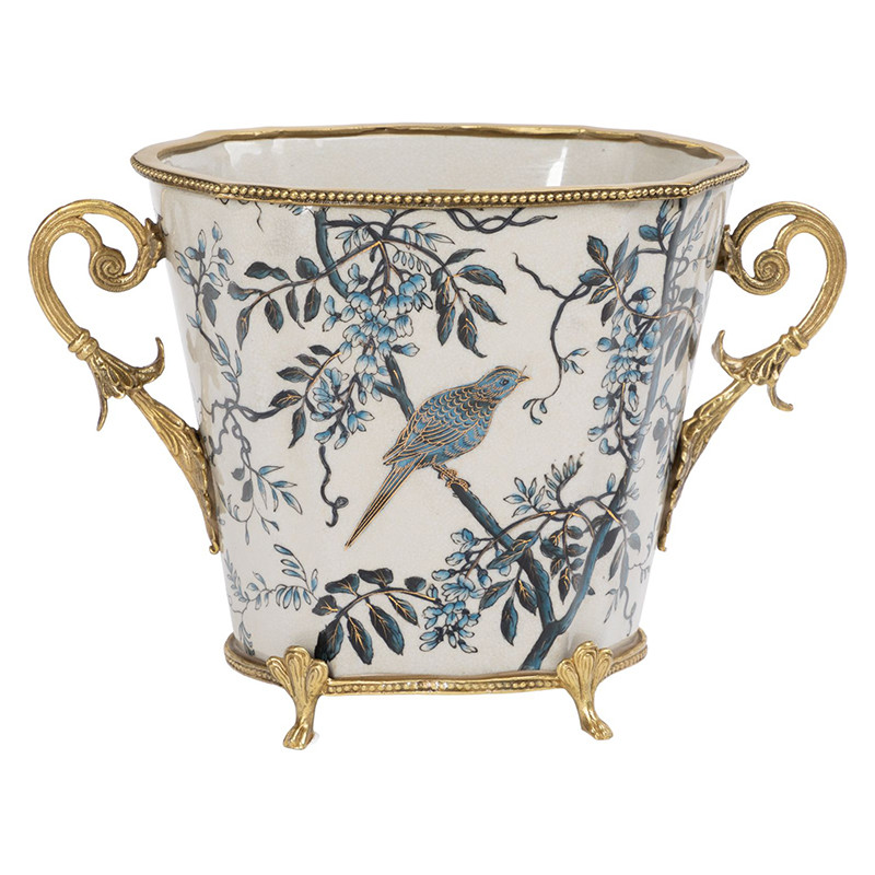 Ваза с орнаментом с бронзовыми элементами Norma